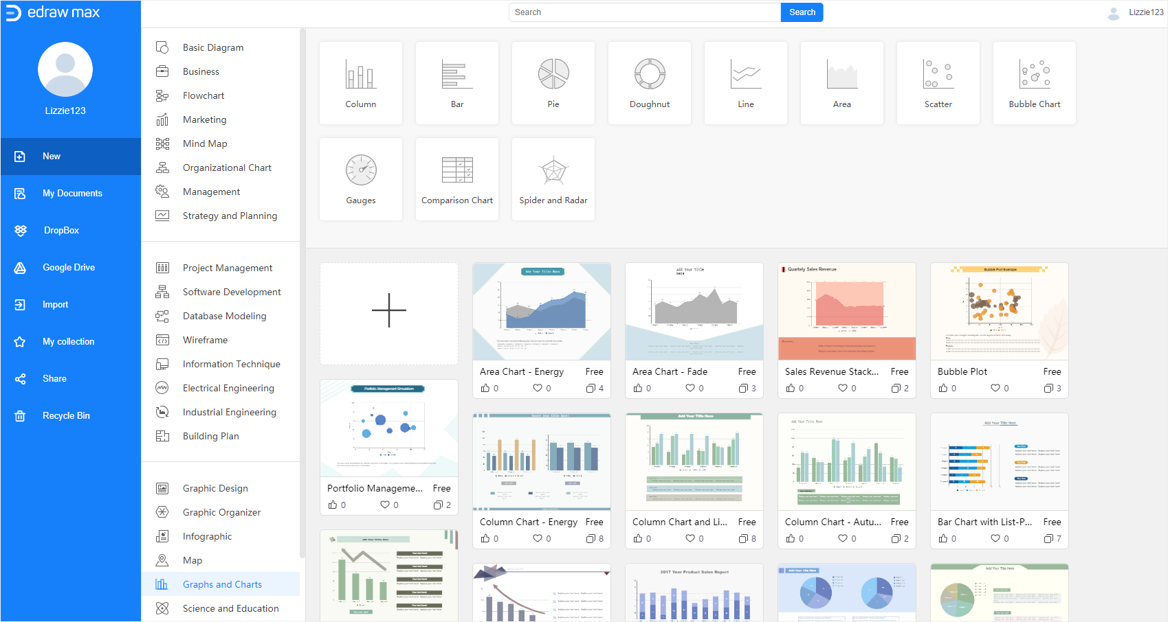 edrawmax chart template