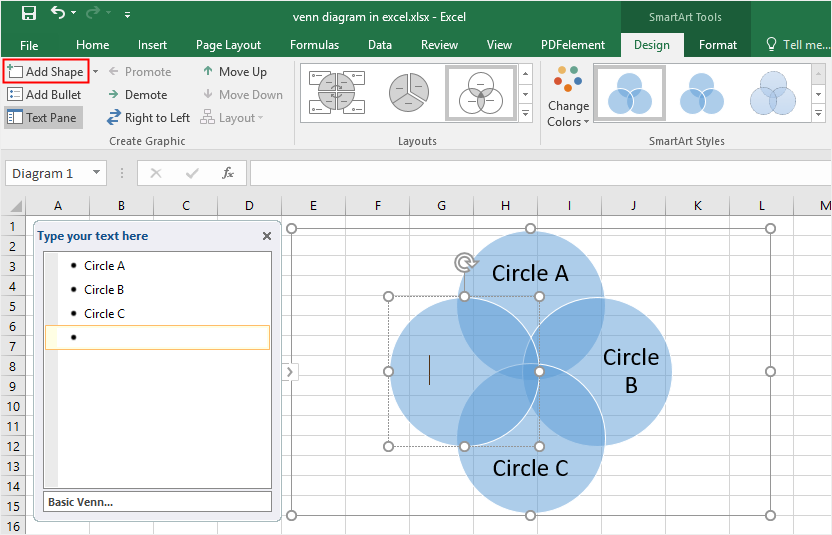 Venn Diagram Excel Tutorial