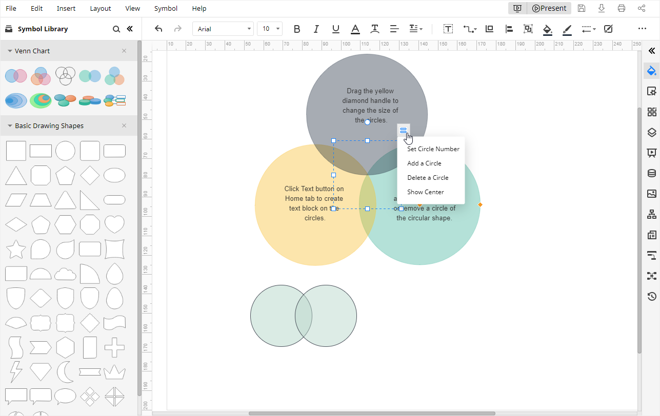 How To Make A Venn Diagram In Google Docs Edrawmax Online