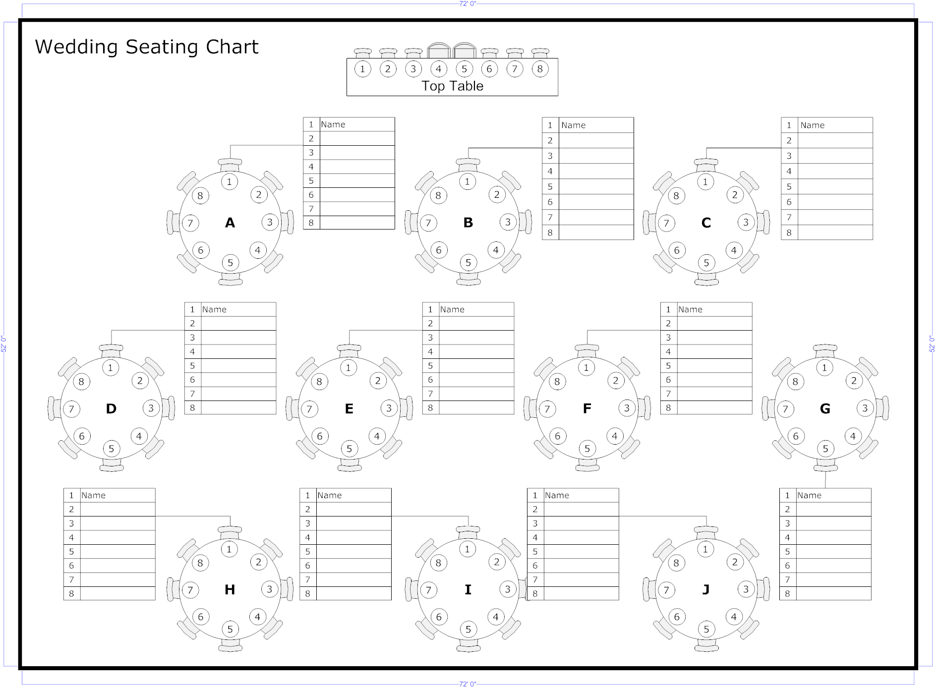 So erstellen Sie ganz einfach einen perfekten Hochzeitssitzplan