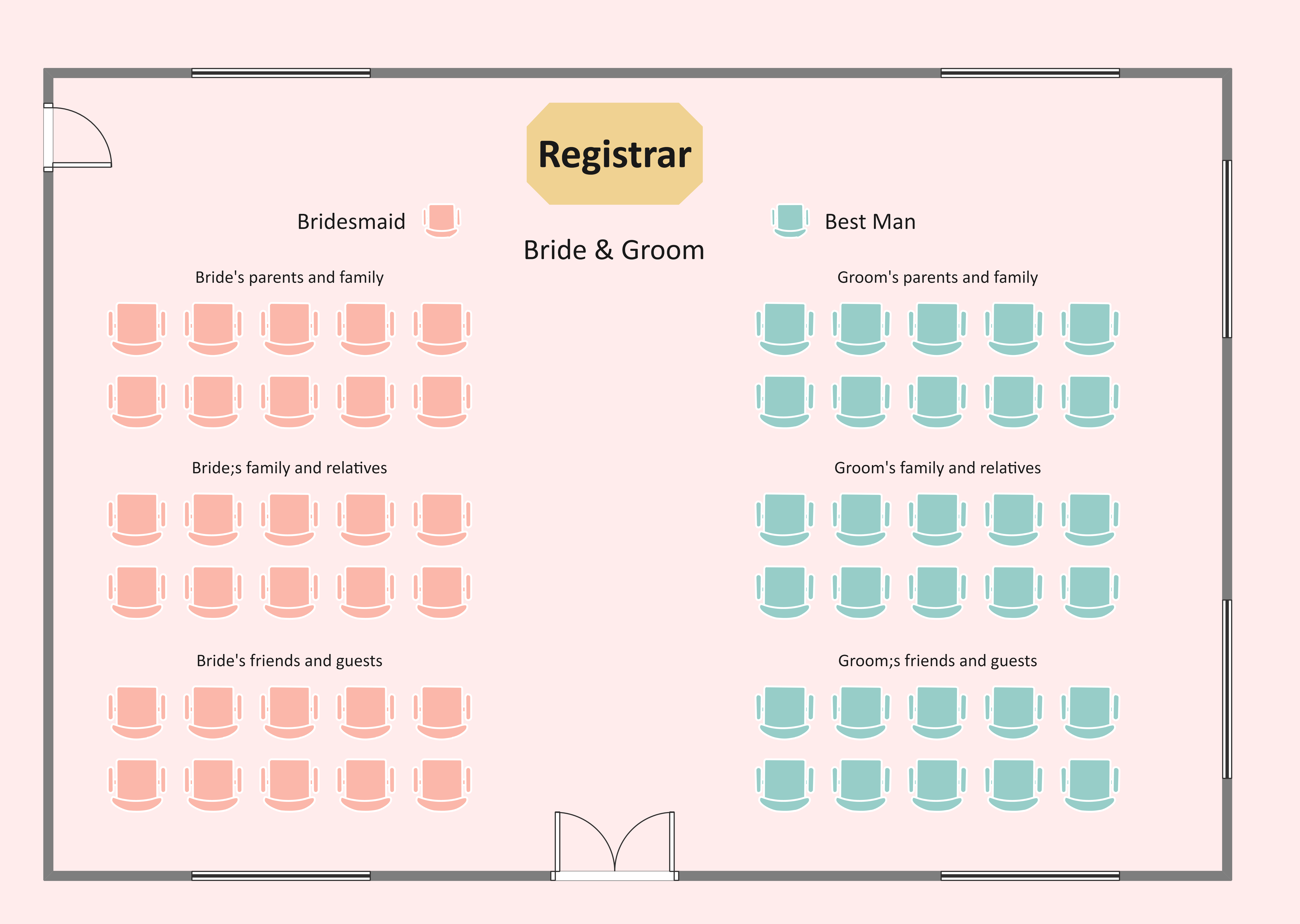 Perfect Wedding Seating Chart Guide Edrawmax Online