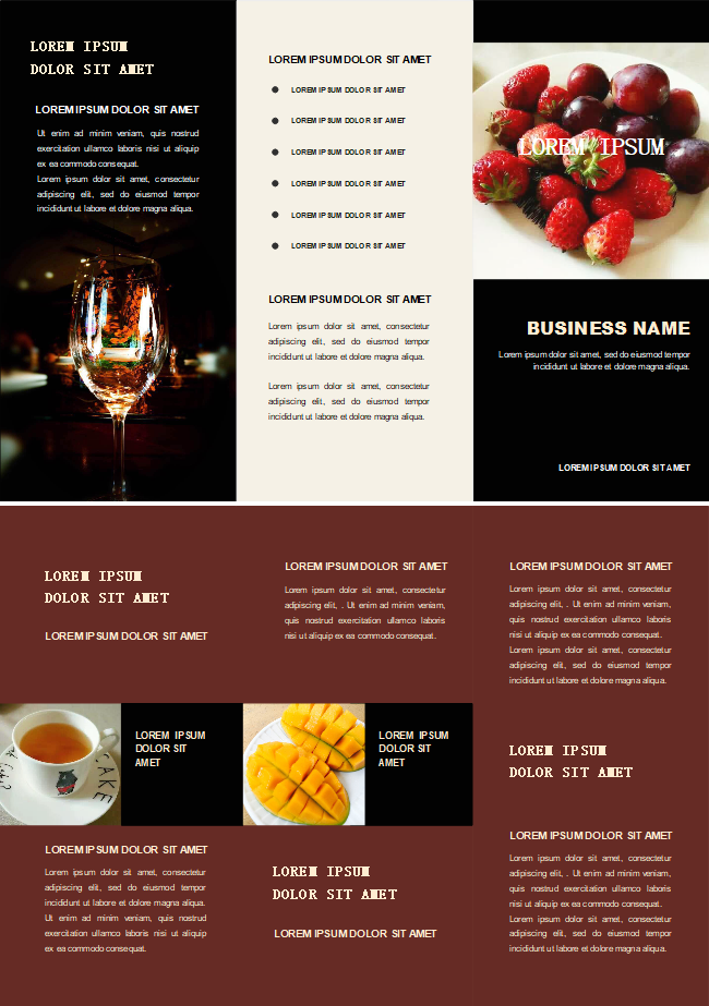 Bar Food Brochure