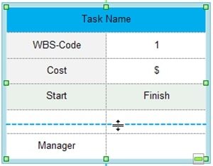 create wbs change size