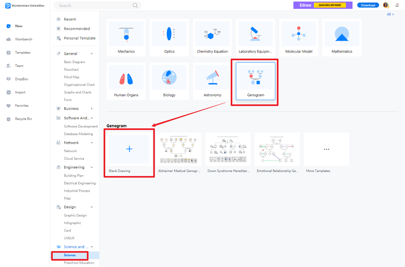 How to Create Ecomap with EdrawMax Online