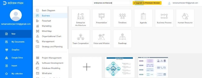 enterprise architecture template EdrawMax online