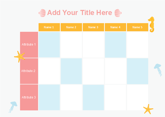 Graphic Organizer - Grid Matrix