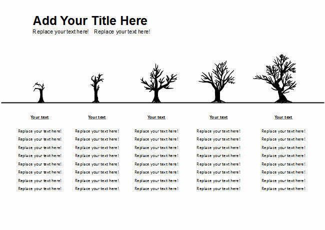 Horizontal Tree Growth Timeline