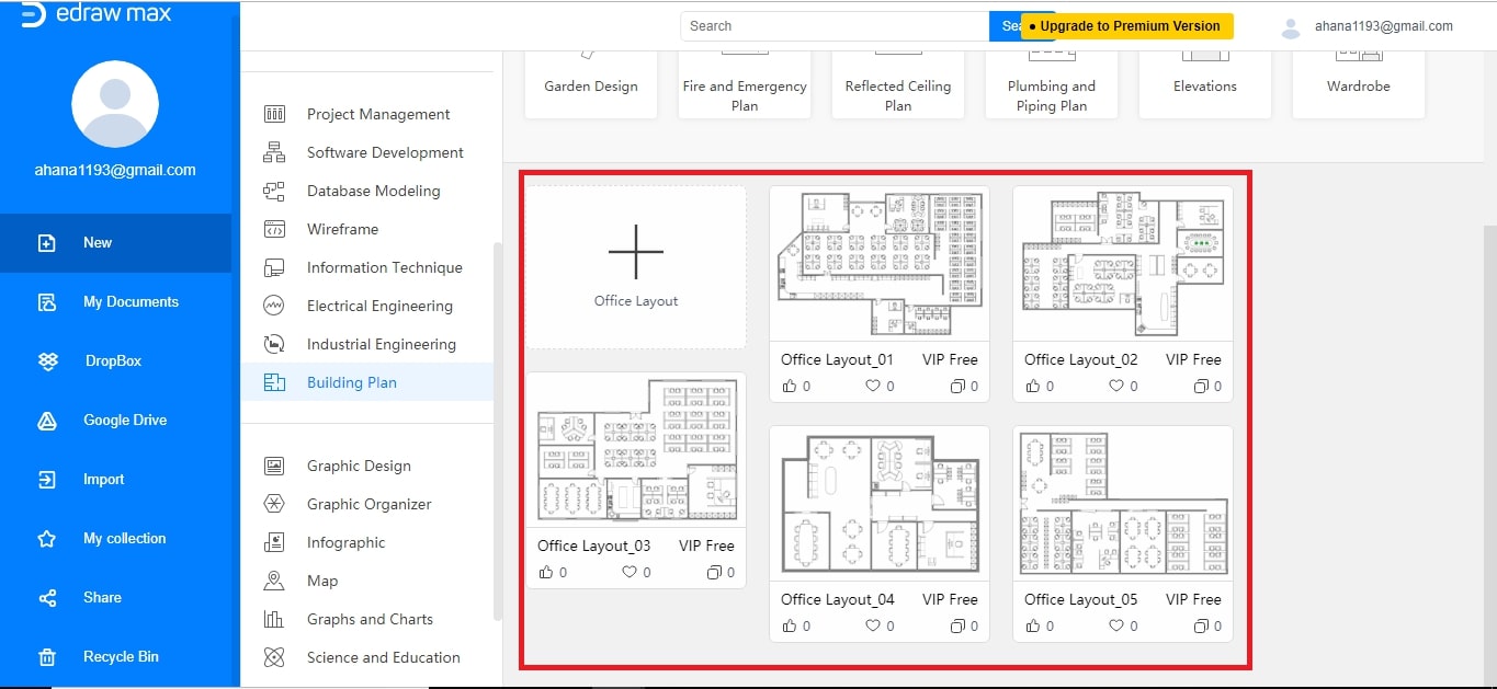 create an office layout step 3