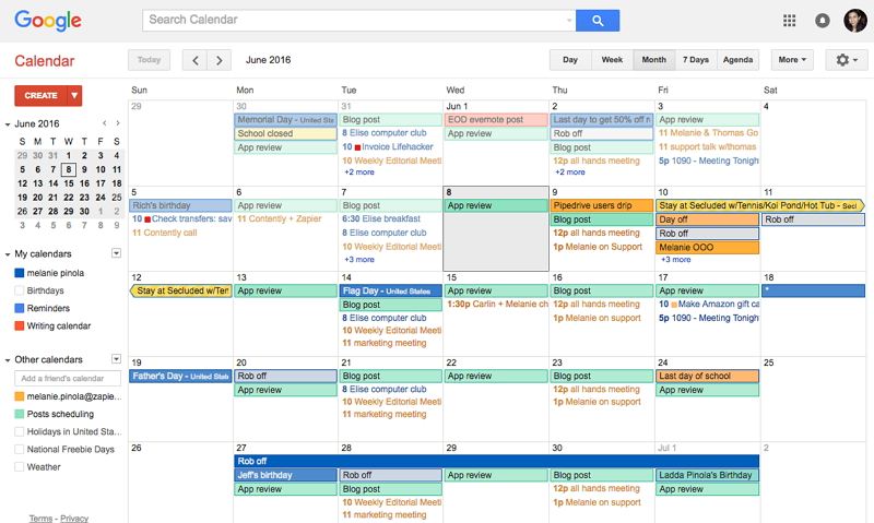 project calendar