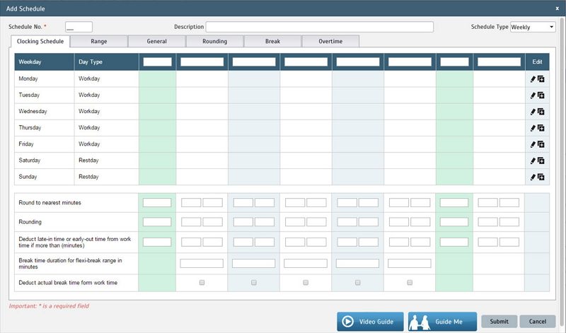 horaire de travail