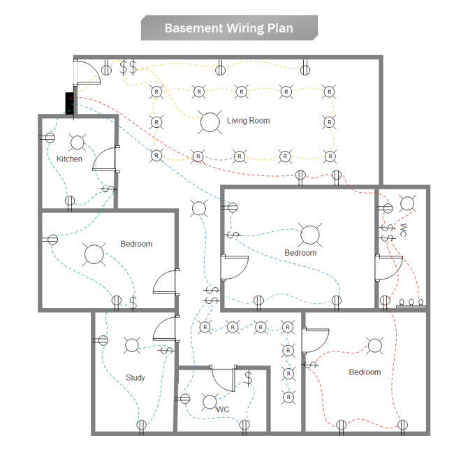 Free House Wiring Diagram, Example Of Wiring Diagram For House