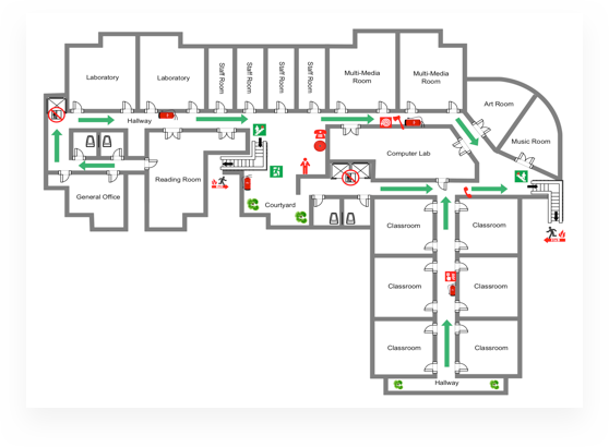 Free Fire Escape Plan Maker Edraw Max