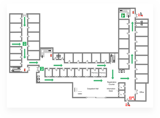 Evacuation Floor Plan Template from images.edrawmax.com