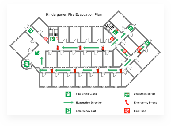 Emergency Exit Plan Template from images.edrawmax.com