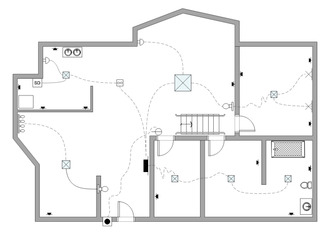 House Wiring Diagram Example