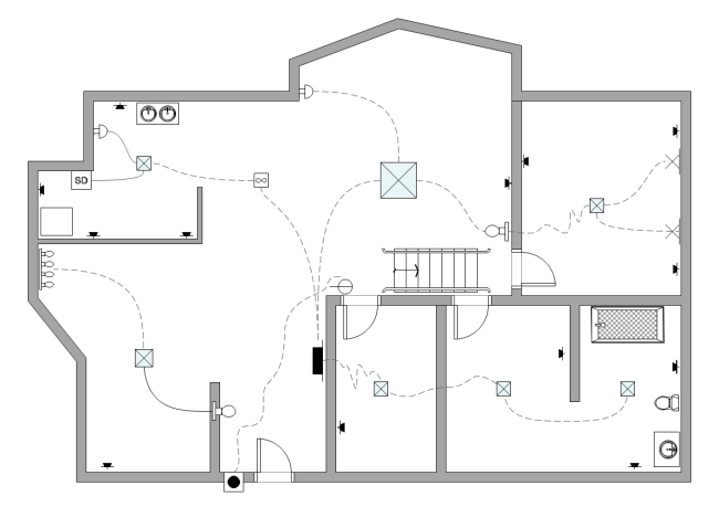 Residential Basic House Wiring Diagram from images.edrawmax.com