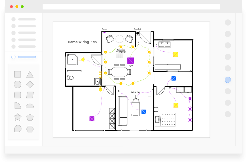 House Wiring Schematic Diagram from images.edrawmax.com