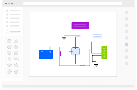 simple electrical circuit diagram maker