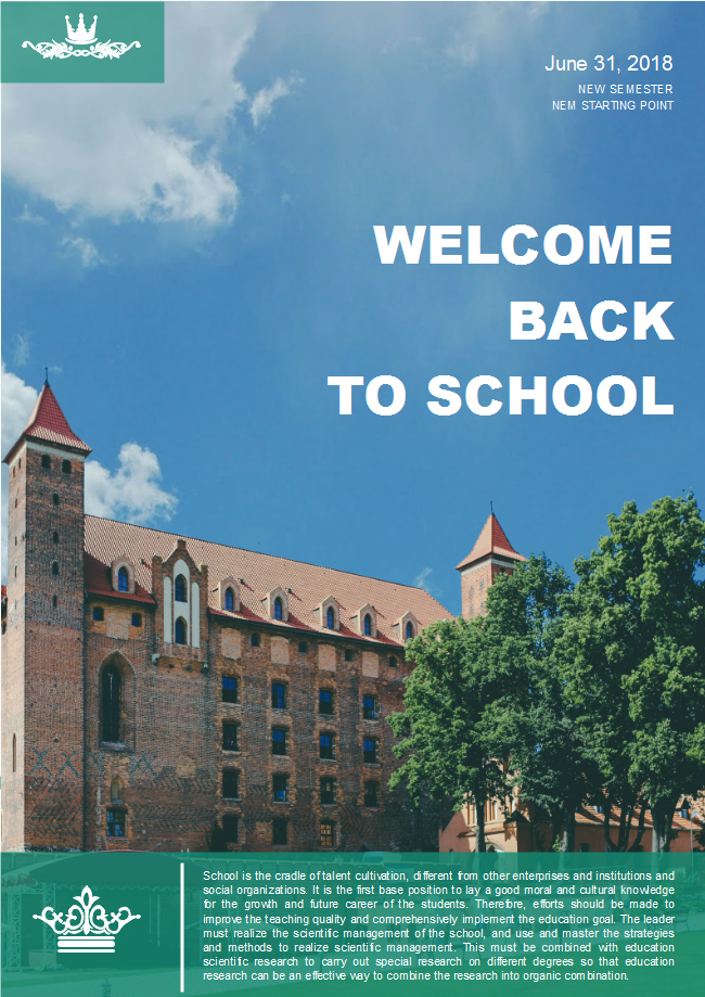 back to school poster