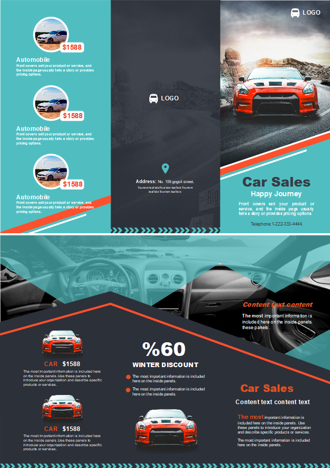 car sales brochure