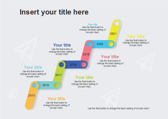 colorful upward timeline