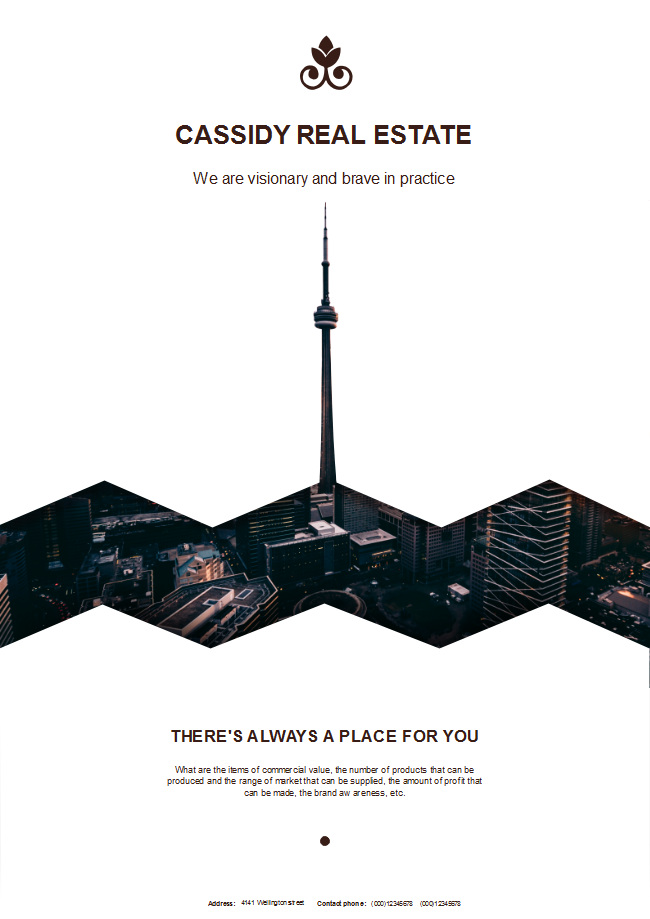 creative real estate poster