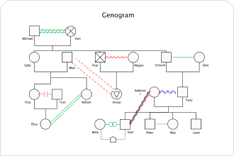 Genogram Emotional Relationship