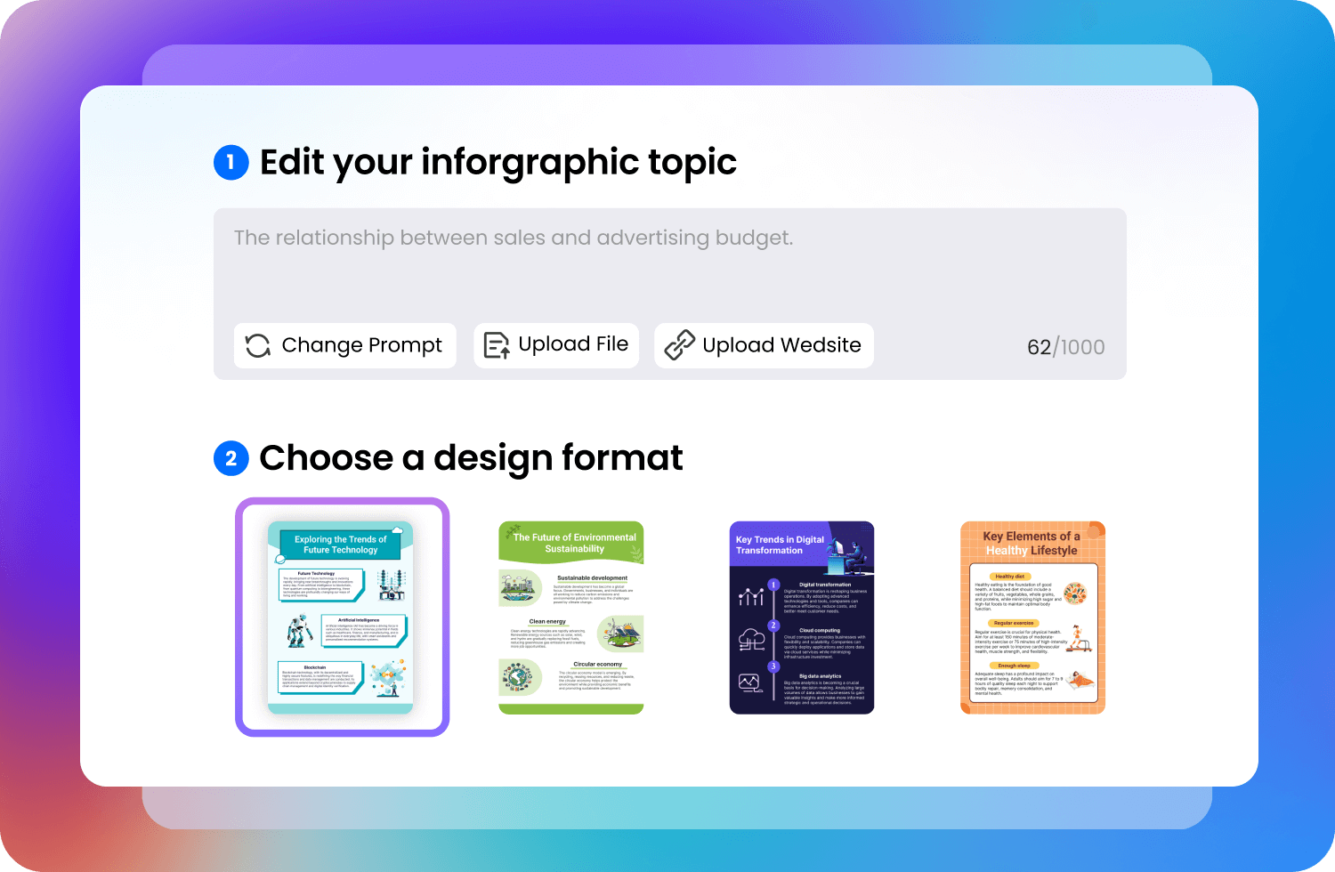 Step 1 of using edrawmax ai