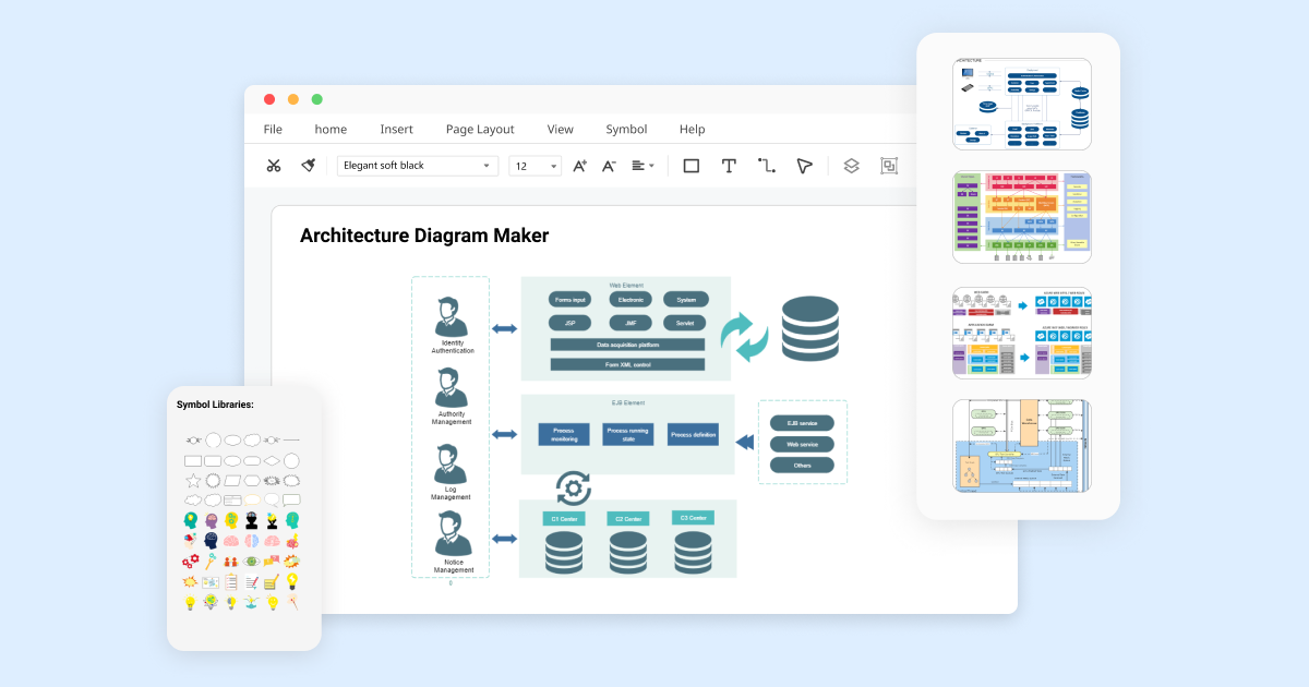 program diagram text architecture