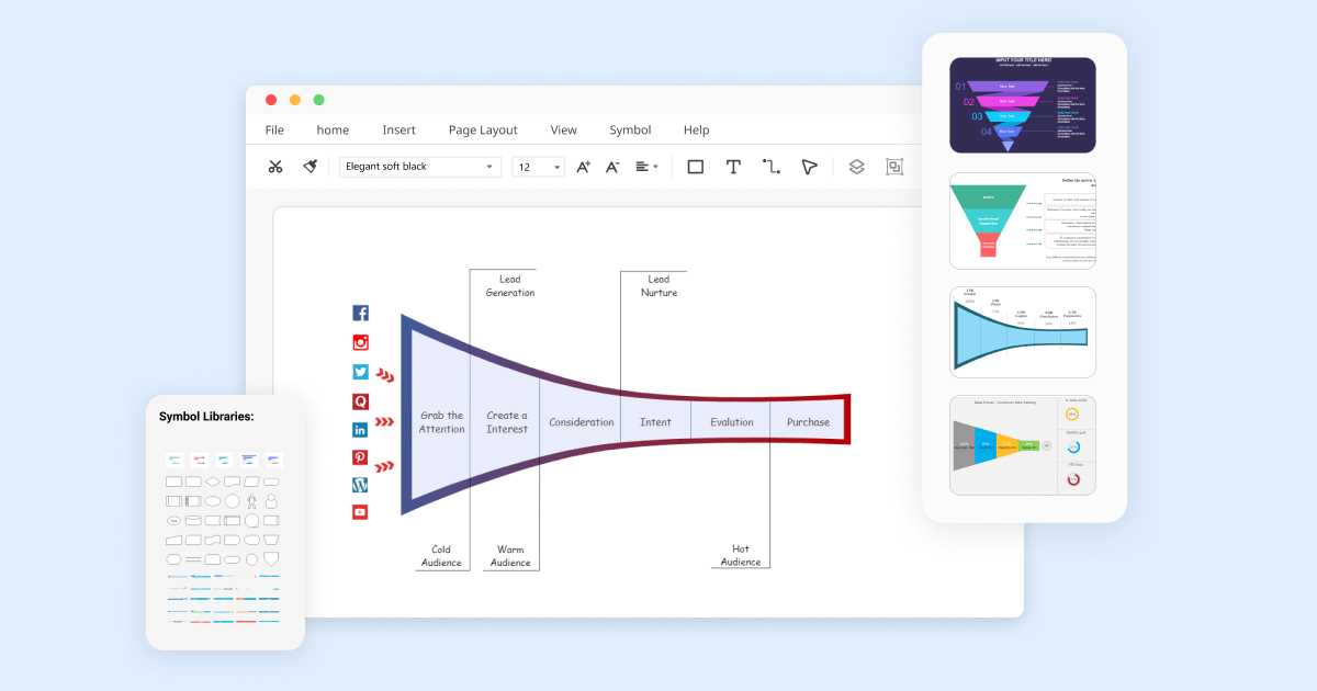 Free Online Funnel Chart Maker EdrawMax Online