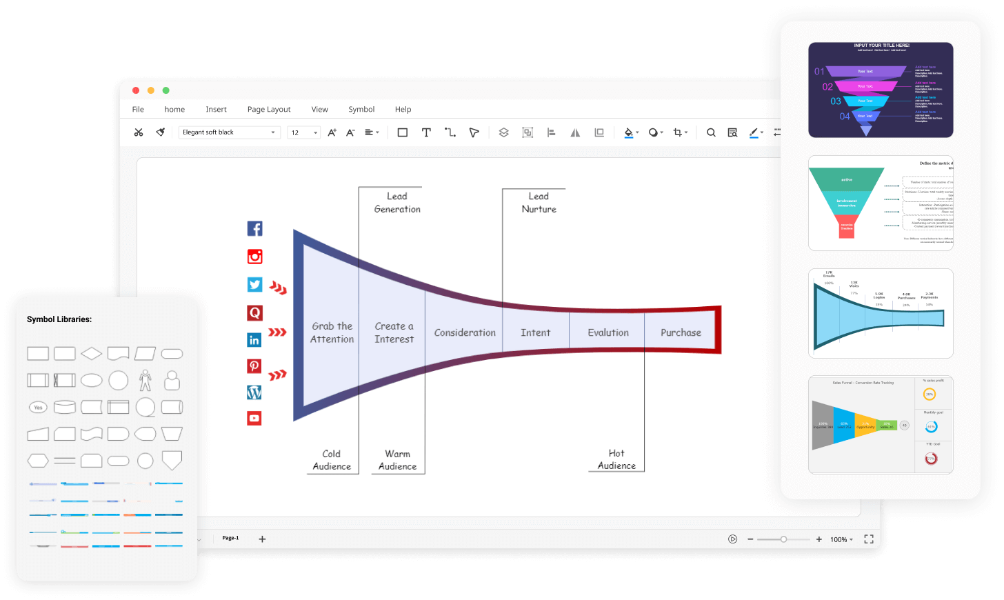 Free Online Funnel Chart Maker EdrawMax Online