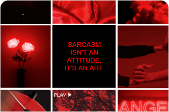 red moodboard