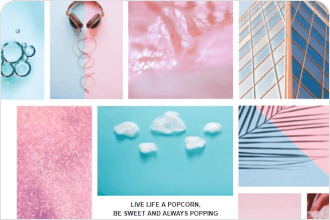 pink moodboard