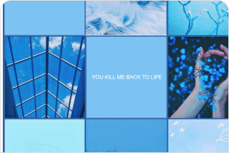 blue moodboard