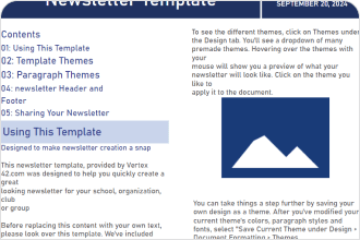 Newsletter Template Word