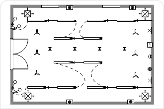 reflected ceiling plan example