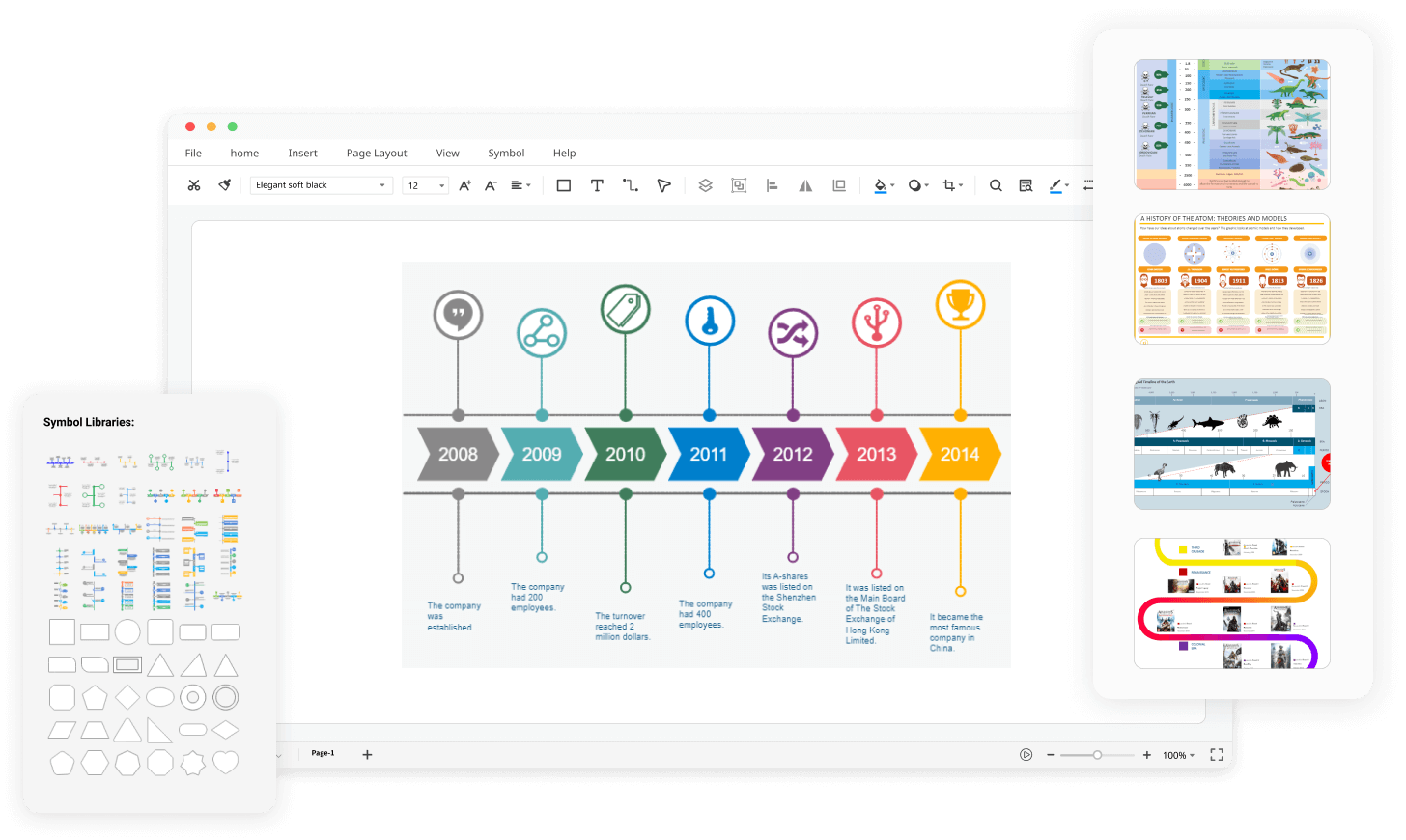 Free Online Timeline Maker EdrawMax Online