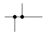 Symbol für Elektrizität und Elektronik - Verbundene Drähte
