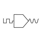 Symbol für Elektrizität und Elektronik - Digital-Analog-Wandler