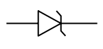 Symbol für Elektrizität und Elektronik - Zenerdiode