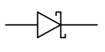 Elektrische und elektronische Symbole - Schottky-Diode