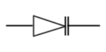 Electrical and Electronics Symbol - Varicap Diode