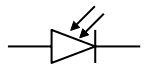 电气和电子符号 - 光电二极管