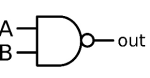 Symbol für Elektrizität und Elektronik - NAND-Tor