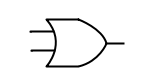 Symbol für Elektrizität und Elektronik - OR Gate