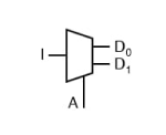 Símbolo Eléctrico y Electrónico - Multiplexor DE