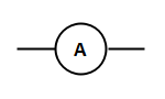 Símbolo Eléctrico y Electrónico - Amperímetro