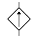 Symbol für Elektrizität und Elektronik - Kontrollierte Stromquelle