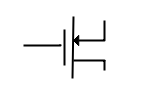Electrical and Electronics Symbol - NMOS Transistor