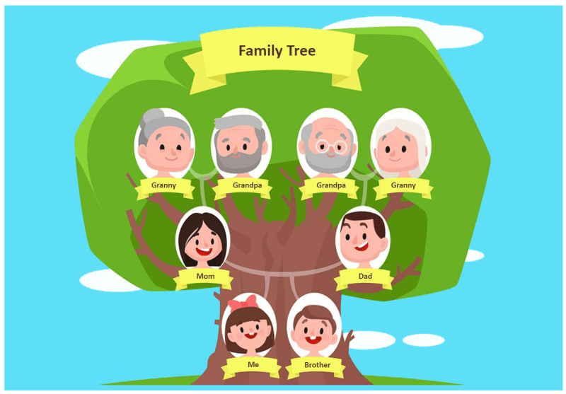 Family Tree Clip Art Vector Graphics 8321 Family Tree Eps Clipart Images